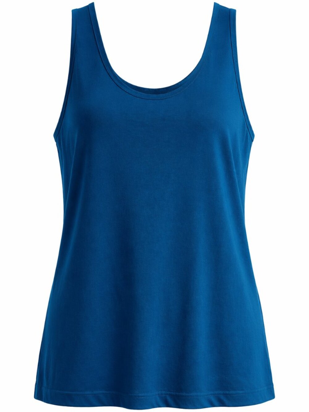 CJ Banks XL Turquoise Stretch Tank Top Sleeveless Nylon Spandex Layering Tee